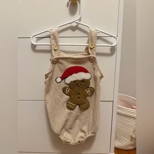 Lesimsam gingerbread Christmas overalls